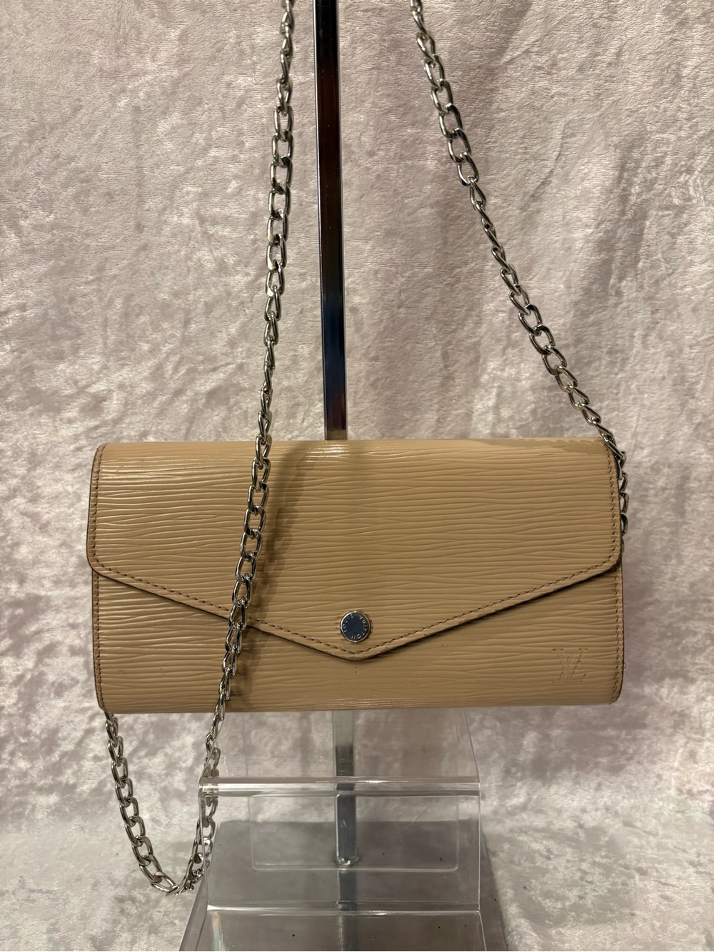 Louis Vuitton Epi Leather Sarah Wallet Galet Authentic